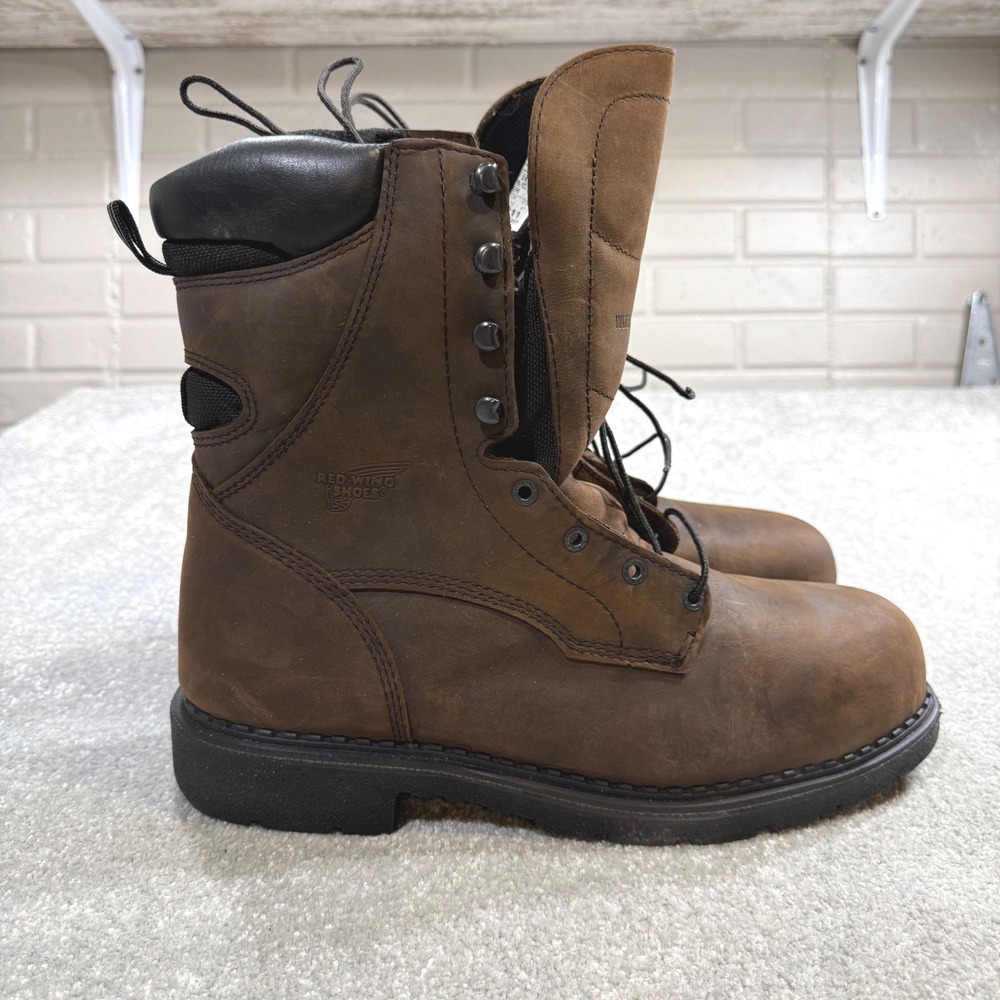 Red Wing 2211 Waterproof Safety Toe Work Boots 13D Leather 600G Thinsulate NIB